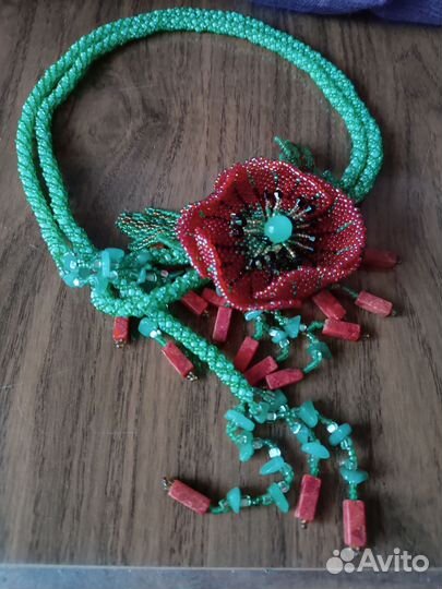 Бусы чешское стекло СССР