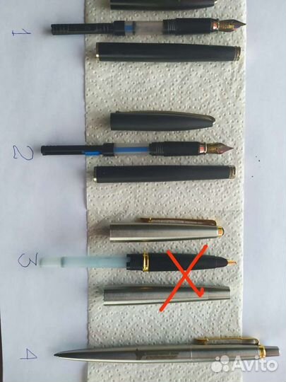 Ручки перьевые и шариковые