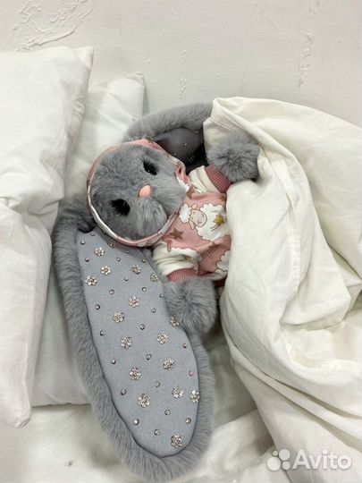 Игрушка заяц интерьерная в детскую ручная работа