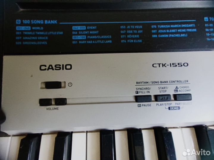 Синтезатор casio ctk-1550