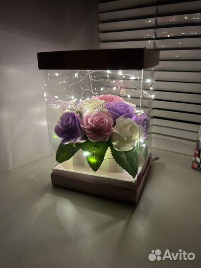 Букет из мыльных роз