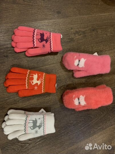 Варежки детские зимние новые