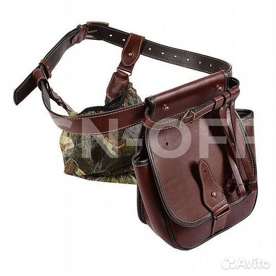 Ягдташ Люкс коричневый, кожа