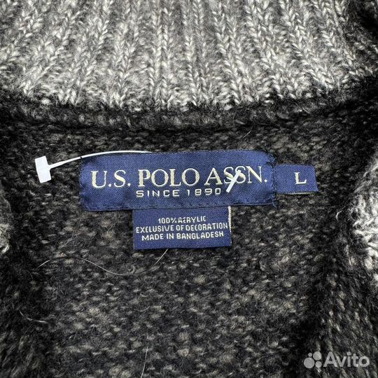 Свитер U.S. Polo Assn Engineer Stripe Quarter Zip