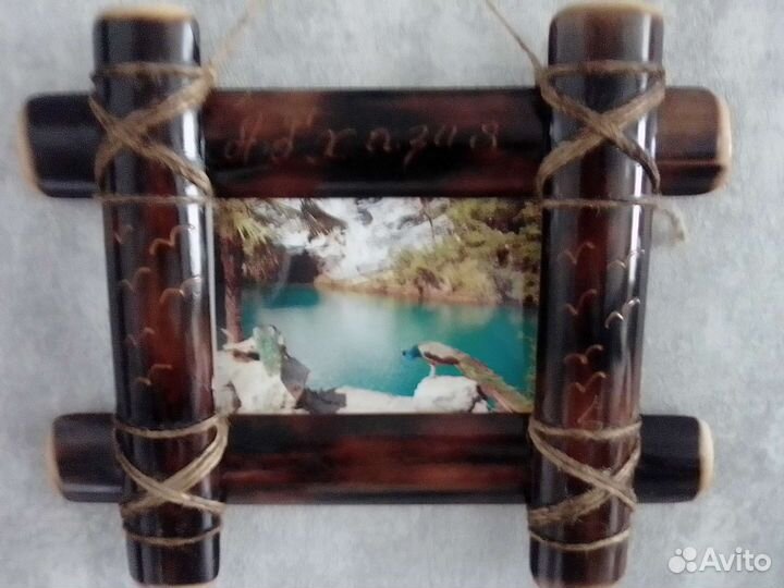 Бамбуковая фоторамка