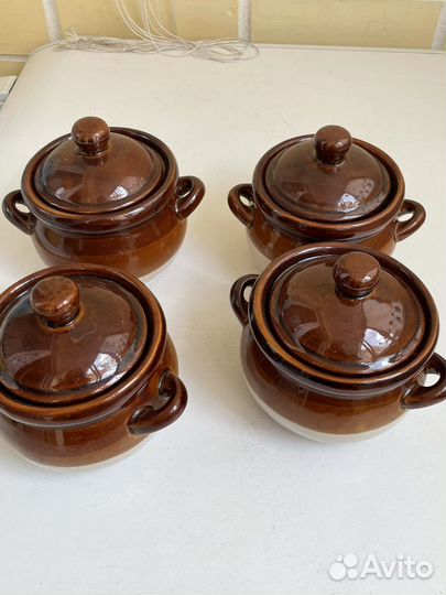 Горшок для запекания глиняный