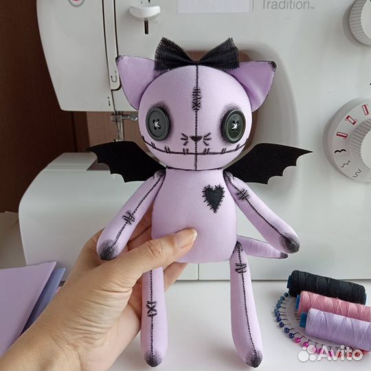 Кот кукла ручной работы интерьерная