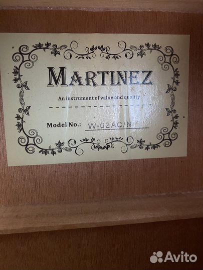 Акустическая гитара Martinez W-02AC
