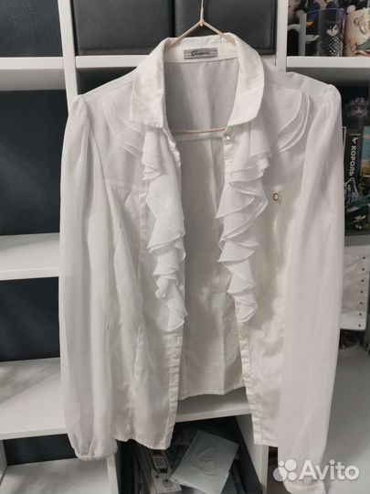 Блузка белая школьная