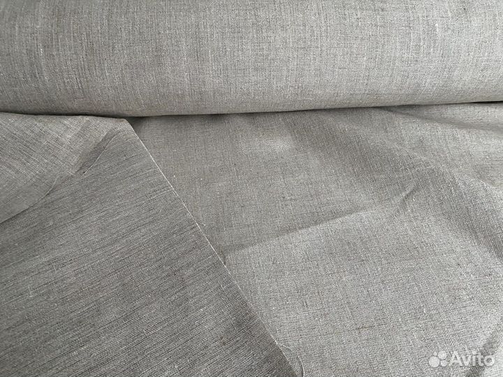 Ткань холст лён в рулоне на отрез