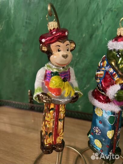 Набор елочных игрушек Польша, клоуны