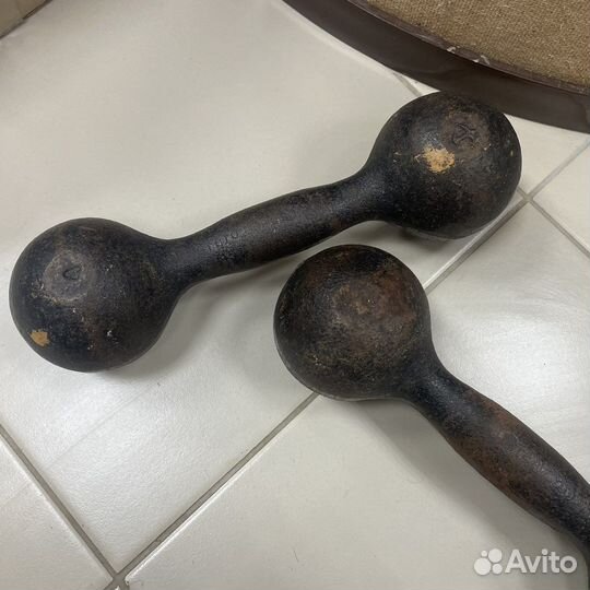 Гантели ссср. 8кг. 2х4кг (сзр)