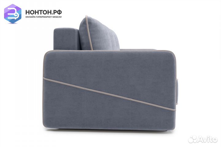 Диван еврокнижка Энерджи 3-х местный темно-серый