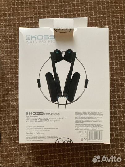 Беспроводные наушники koss porta pro bluetooth