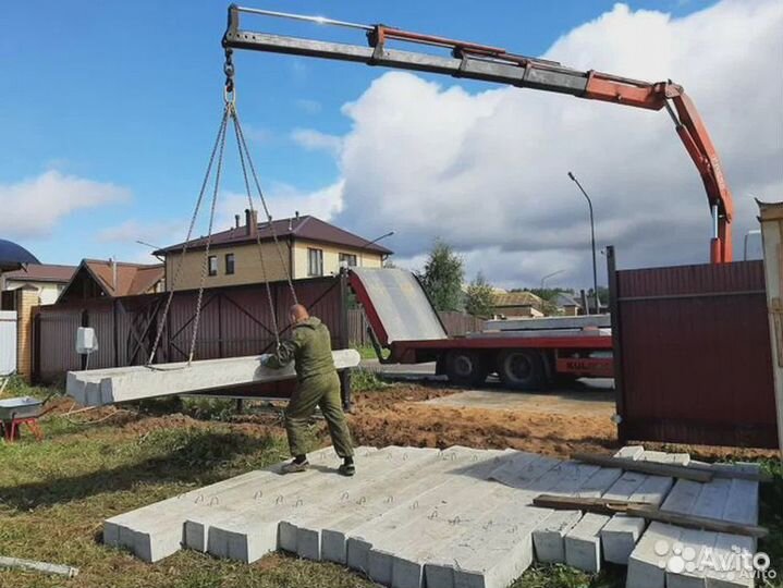 Ж/Б сваи. Забивка свай под фундамент