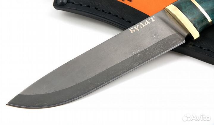 Нож Пантера сталь Булат, рукоять карельская береза