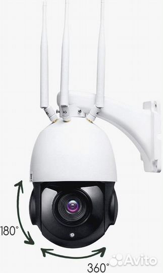 Видеонаблюдение. Поворотная камера с модулем 4G