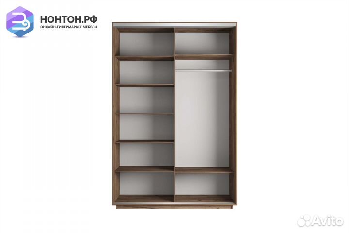 Шкаф-купе 2-х дверный Нонтон фото №1011 / крафт та