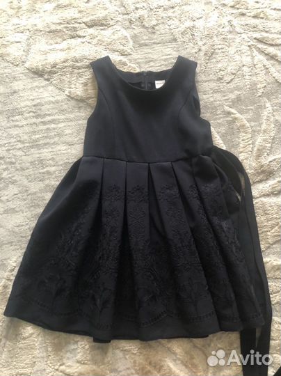 Школьный сарафан 128 синий