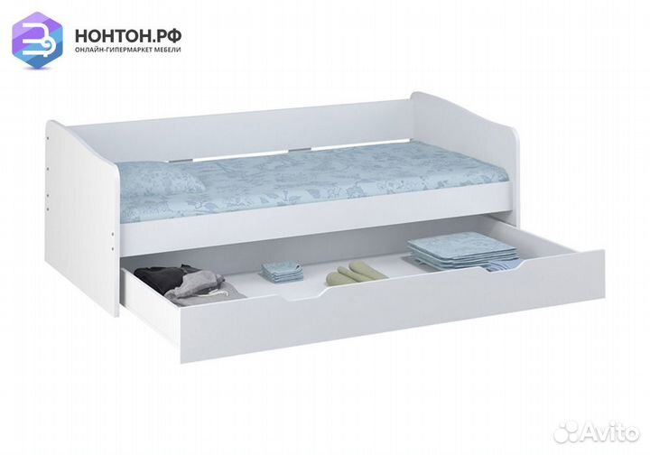 Кровать детская выдвижная Polini kids Fun 4200 бел