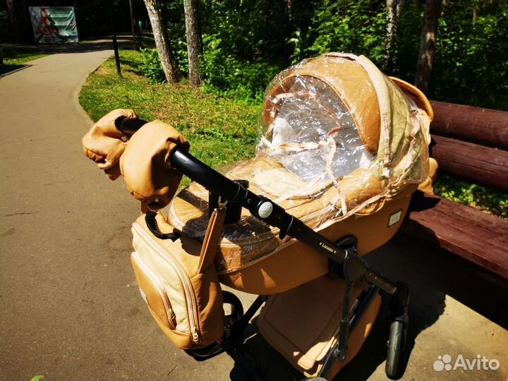 Коляска 2 в 1 adamex luciano экокожа