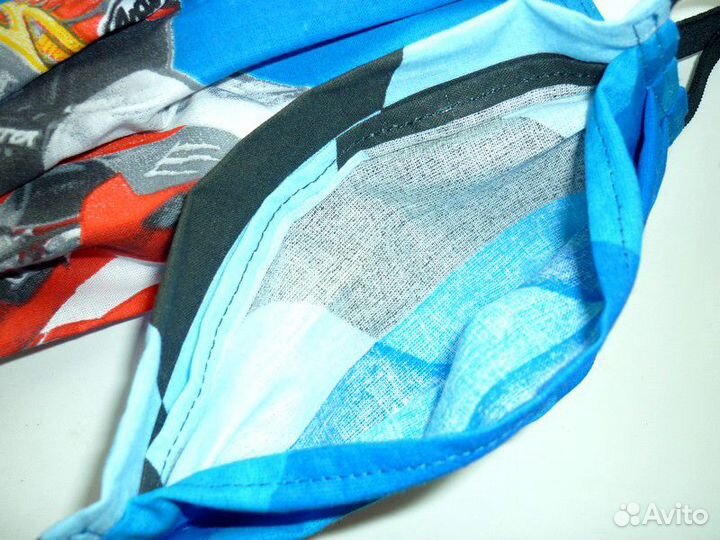 Маска для лица тканевая защитная многоразовая