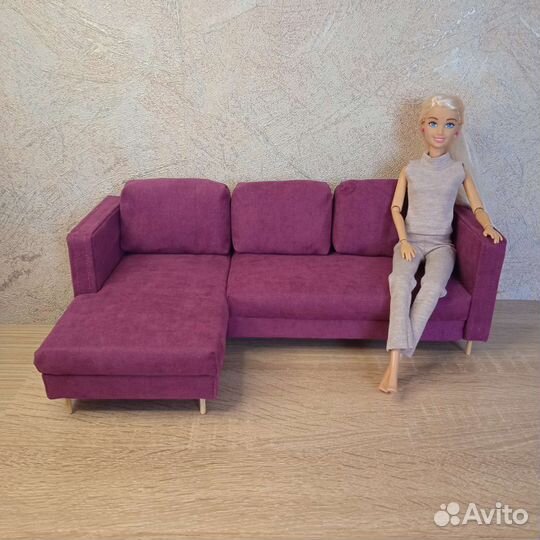 Мебель для кукол, диван для барби