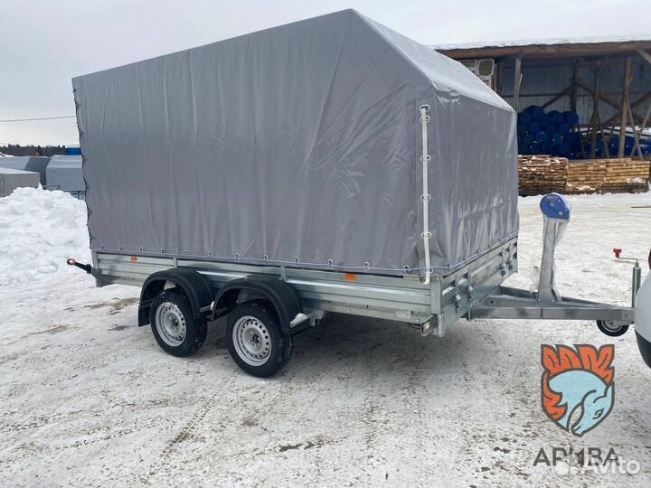 Двухосный прицеп 36.022 с тентом аэро 180 см