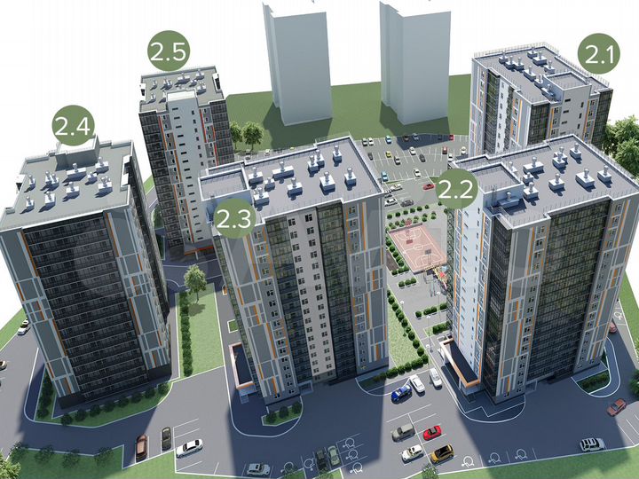 1-к. квартира, 42,1 м², 14/17 эт.