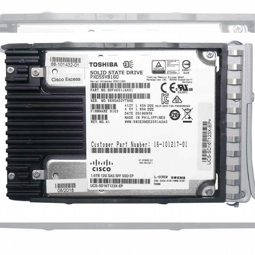 [UCS-HY16T123X-EP] Жесткий Диск Cisco 1,6tb Sas 2,5 Ucs-Hy16t123x-Ep