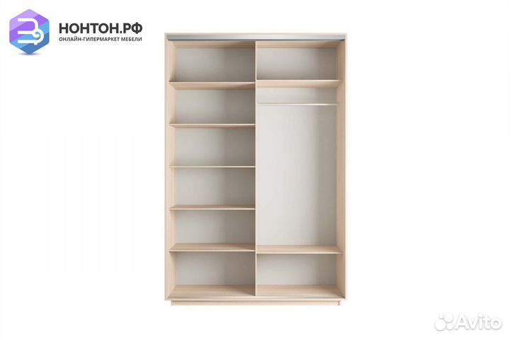 Шкаф-купе 2-х дверный Нонтон фото №1014 / дуб моло