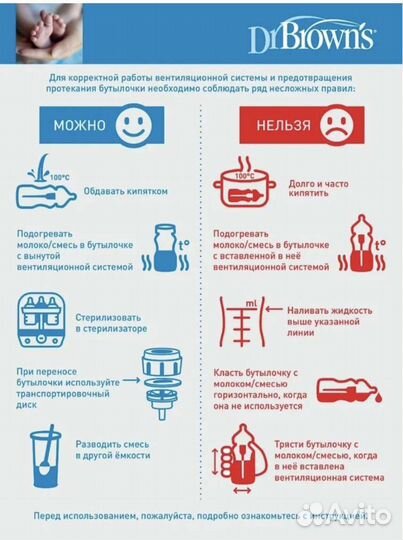 Бутылочки для кормления dr browns