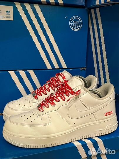 Nike Air Force 1 x Supreme White Оригинал