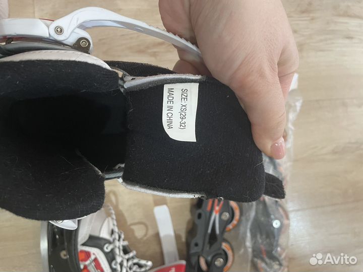 Коньки детские раздвижные 29-32 р с роликами