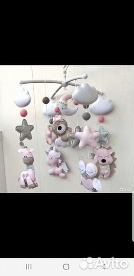 Мобиль на кроватку новый