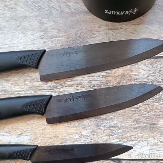 Набор ножей с подставкой samura (Япония)