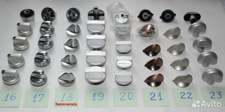 Ручки для варочных поверхностей и духовок