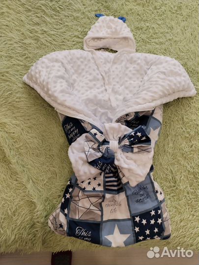 Конверт на выписку для мальчика демисезонный