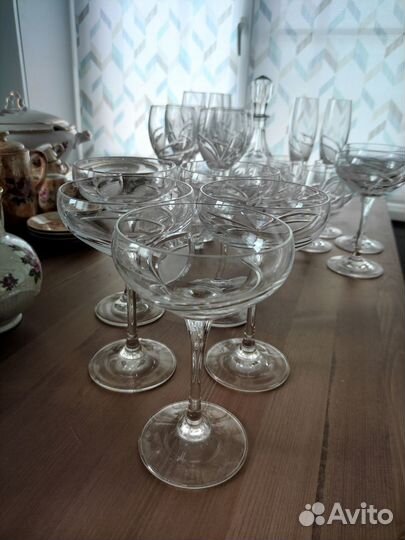 Сервиз из хрусталя. Bohemia Чехия
