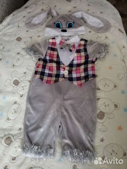 Новогодний костюм для мальчика зайчика