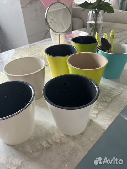 Цветные горшки для орхидей