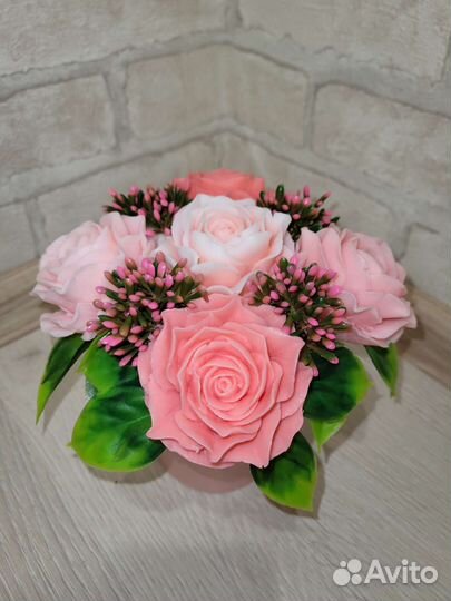 Букет цветов из мыла. Мыло ручной работы