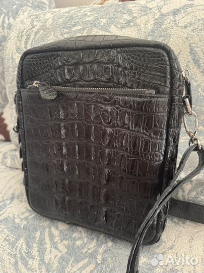 Сумка из натуральной кожи крокодила
