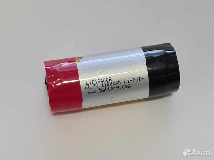 Аккумулятор ET LiP18400R (Li-Pol, 1100mAh, 3.7V)