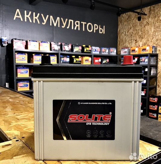 Solite EFB 70Ah Корея (Обратная полярность) Азия
