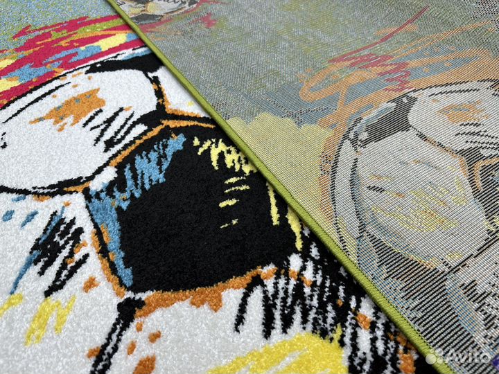 Ковер детский 1.2х1.7 футбольные мячи