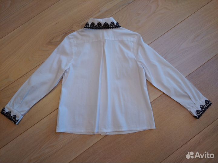 Блузка школьная для девочки 128 см