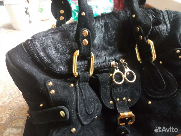 Сумка женская замшевая