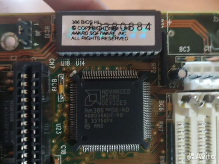 Ретро материнская плата am386DX-40