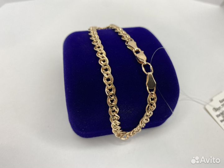 Золотой браслет Нонна 19 см (3,29 гр)